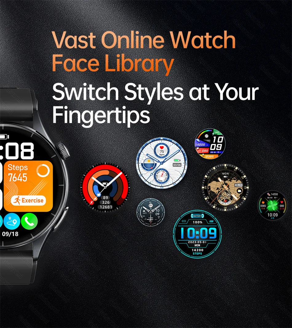 2026New Smart Watch For Men Micro-examination Health Blood pressure Uric Acid ECG+PPG Fitness Tracker Clock Smartwatch Women Men