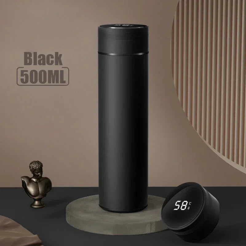 500ML Thermos Cup with Temperature Display, Stainless Steel Vacuum Insulated Mug, Outdoor Travel Cup, Father's Day Gift