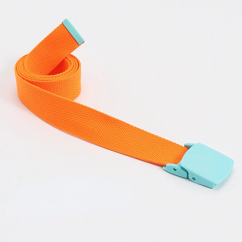 Colorful Canvas Tactical Belt Unisex Fashion Casual Luxury Trend Jeans Accessories Youth Nylon Girdle Cute Kids Hunting Belt