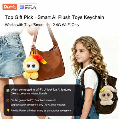 AI Smart Toy 15cm Mushroom Fairy Keychain  Smart Chat Cute Design Perfect Gift