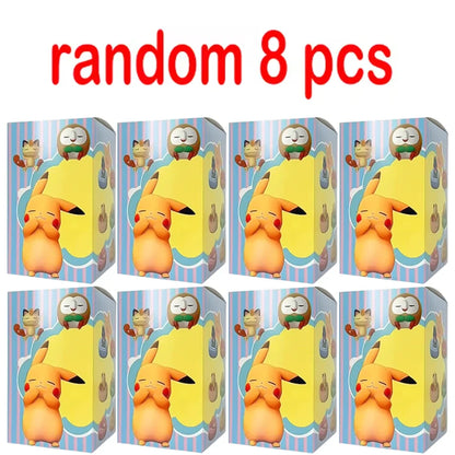 1-9pcs Anime Pokémon Eevee Figure Blind Box Toy Multi Form Series PVC Model Desktop Decoration Birthday Halloween Christmas Gift