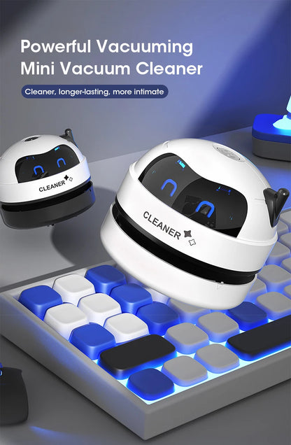 Mini Desk Dust Vacuum Cleaner Portable Vacuum Cleaner DetachableNozzle Wireless Table Dust Removal Cleaning Brush Cleaning Tools