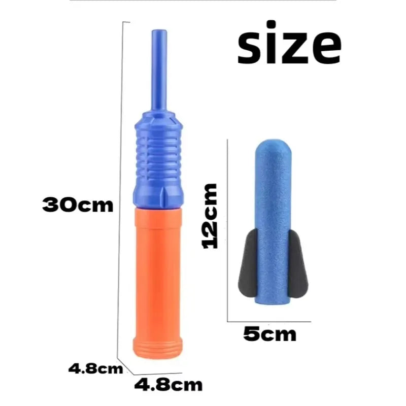 1-5pcs Hand-Propelled Rocket Launcher Toy Set Foam Rocket Children Outdoor Birthday Gift Funny Summer Garden Game Party Discount
