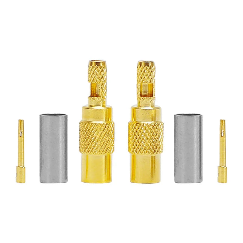 MCX MMCX RF Connector  Male/Female Straight Adapters RG316/RG174 Crimp Connectors for WiFi Antenna Applications