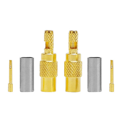 MCX MMCX RF Connector  Male/Female Straight Adapters RG316/RG174 Crimp Connectors for WiFi Antenna Applications