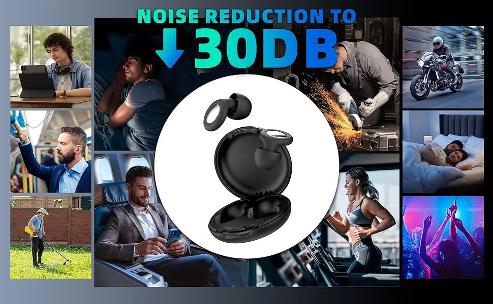 Quiet Ear Plugs for Sleeping Noise Reduction Super Soft Reusable Hearing Protection Anti noise earplugs for Concerts Travel Work