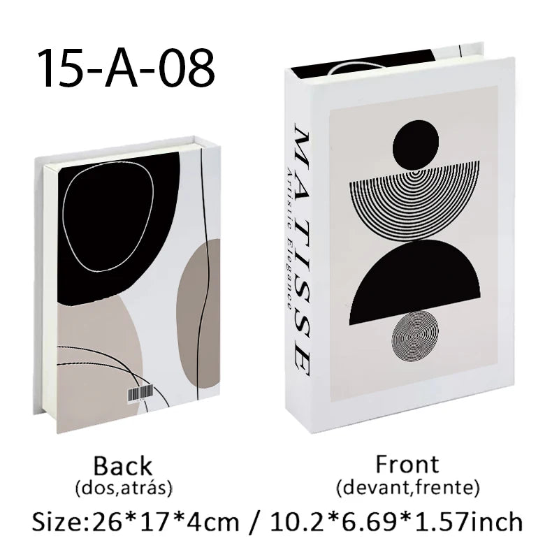 Open Luxury Fake Book Storage Box Home Decor Fashion Paris Decorative Books Interior Decoration Coffee Table Bedroom Ornaments