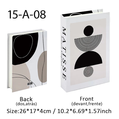 Open Luxury Fake Book Storage Box Home Decor Fashion Paris Decorative Books Interior Decoration Coffee Table Bedroom Ornaments