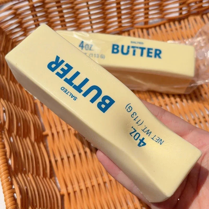New Butter Stick Fidget Toys Squishy Elastic Cheese Stick Funny Decompression Stress Anxiety Relief Game Squeeze Prank Toy