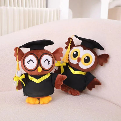 Graduate Plush Dolls Doctor Capybara Owl Bear Plush Toy Cute Stuffed Animal Toy Doll Soft Cartoon Pillow Graduation Gift