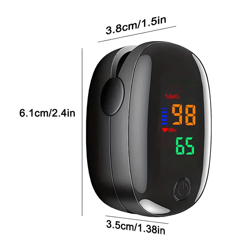 1pcs 2pcs Finger Clip Oximeter Home LED Oximeter Blood Oxygen Meter Portable Fingertip Pulse Oximeter Saturation SpO2 Monitor