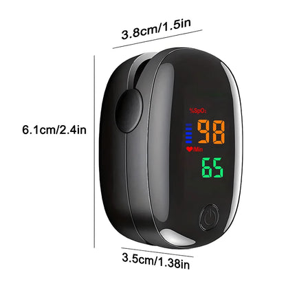 1pcs 2pcs Finger Clip Oximeter Home LED Oximeter Blood Oxygen Meter Portable Fingertip Pulse Oximeter Saturation SpO2 Monitor