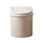 Mini Desktop Trash Can with Press-Top Lid Small Waste Bin for Office Desk & Bedroom Portable Space-Saving Trash Tube