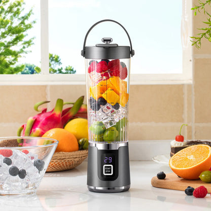 Portable Electric Juicing Cup, Mini Wireless Fruit Blender, USB Rechargeable Multifunctional Kitchen Juicer for Outdoor Use