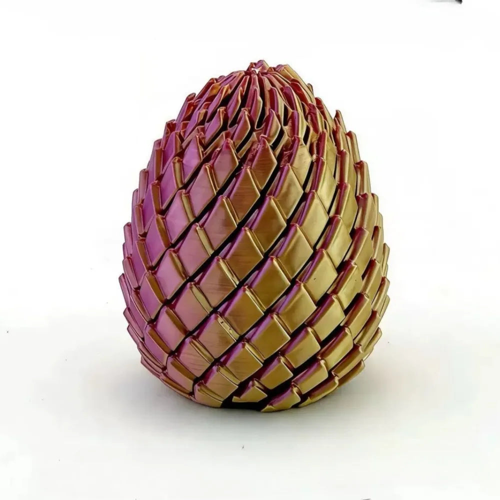 3D Printed 7.5/5.5CM Twisted Dragon Egg Toy Spiral Stress Relief Sensory Toy Christmas Birthday Party Gifts Multi-color Fidget