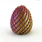 3D Printed 7.5/5.5CM Twisted Dragon Egg Toy Spiral Stress Relief Sensory Toy Christmas Birthday Party Gifts Multi-color Fidget