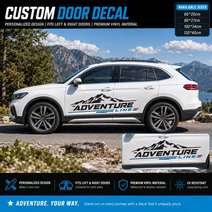 Custom Car Decal Personalized Vinyl Sticker with Photo Logo Text for Car Truck SUV Door Window Decoration