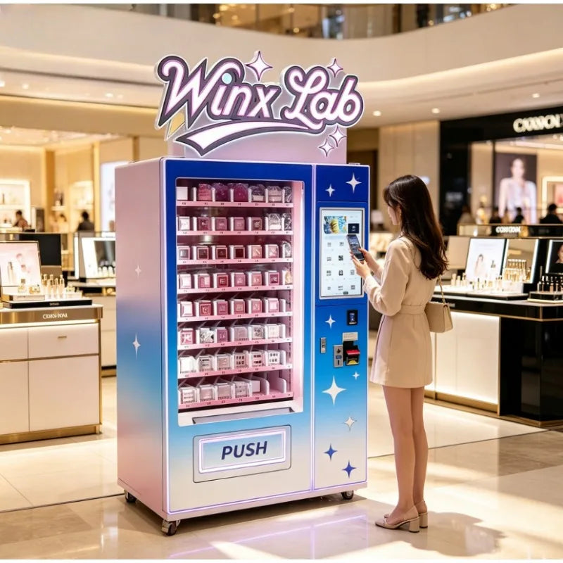 Touch Screen Eyelash Earring Vending Machine AI Virtual Trial Card Reader for Shopping Mall Retail Free Custom Stickers