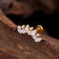 ASTM F136 Titanium Piercing Stud 16g 5A Zircon Tragus Cartilage Helix Conch Ear ring Body Jewelry