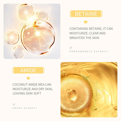 BIOAQUA Rice Raw Pulp Facial Cleanser Face Wash Foam Face Cleanser Moisturizing Whitening Anti-aging Facial Skin Care Products