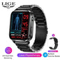 LIGE Nowy Smartwatch z Pomiarem Temperatury Ciała Damski Męski Ekran HD 360 Odbieranie Połączeń Wybieranie Połączeń Smartwatch Męskie Zegarki dla Kobiet Bransoletka