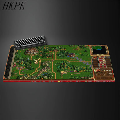 Gaming Laptops Keyboard Mat Desk Protector Gamer Mats Anime Heroes of Might and Magic 3 Map Deskmat Laptop Accessories Mouse Pad