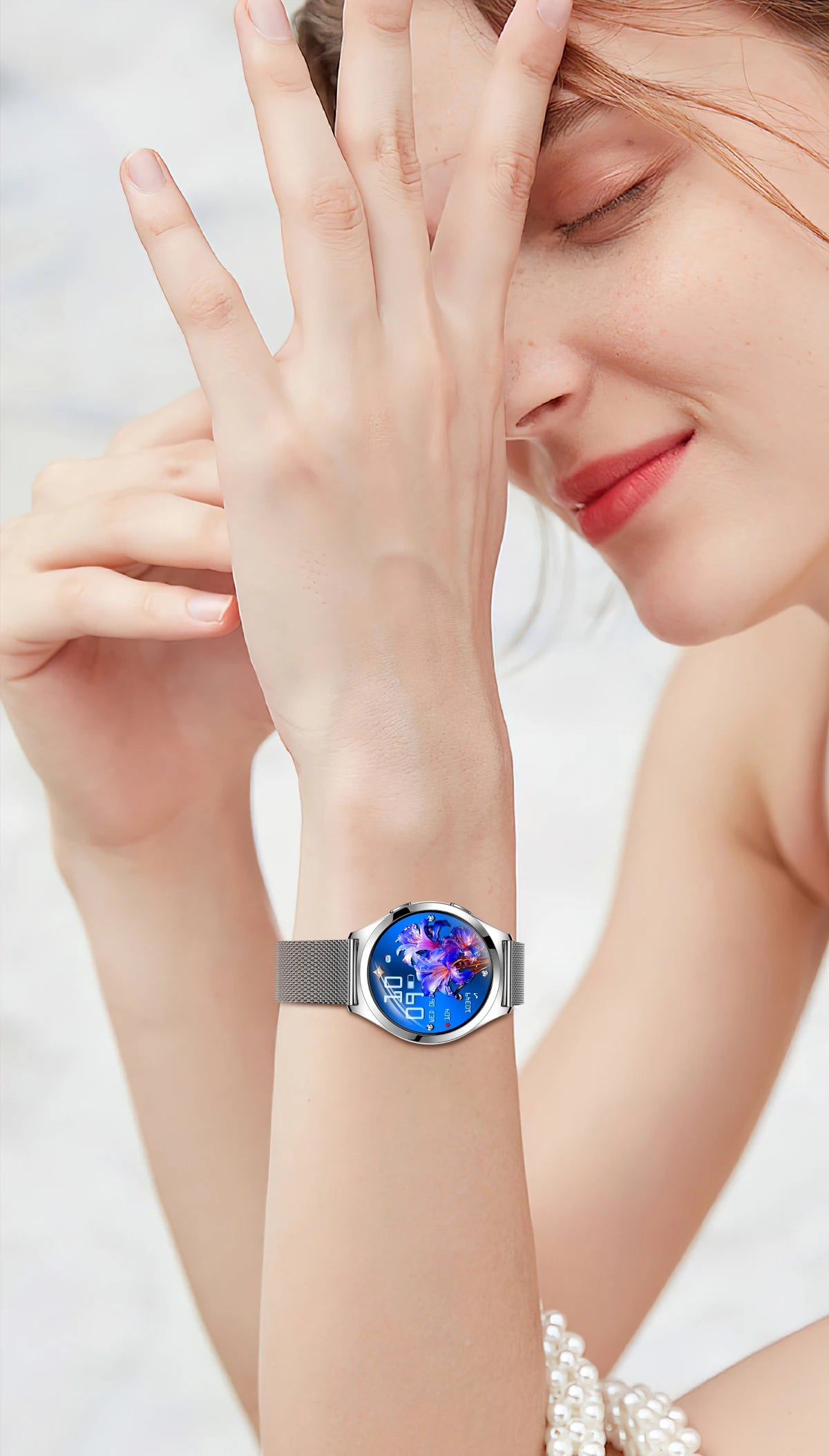 LIGE Luxury Smart Watch For Woman 1.27" Bluetooth Call Custom Dial Women's Bracelet Sports Health Monitor Smartwatch Ladies Gift