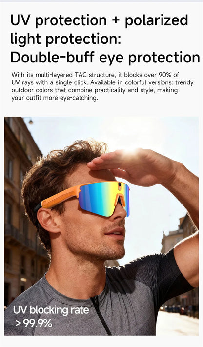 Inteligentne okulary rowerowe AI 4K HD z kamerą 800W, połączenia Bluetooth, tłumaczenie, stabilizacja obrazu, przeciwsłoneczne, dla mężczyzn i kobiet, anty-UV, wodoodporne, muzyka