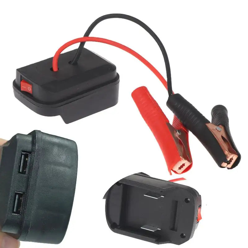 Nowy 1 szt. Awaryjny rozruch Rozruchowe światło Samochodowy rozruch wspomagający do akumulatorów 21 V Zapłonnik samochodowy Adapter rozrusznika z/bez podwójnego portu USB