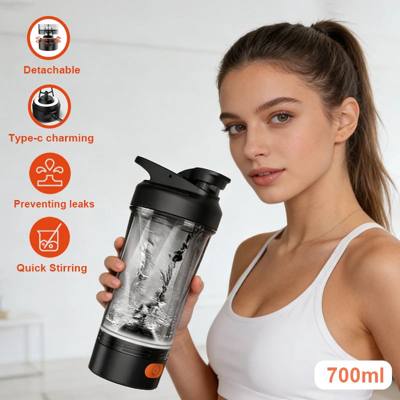 large capacity Electric Protein Shaker Mixing Cup Automatic Self Stirring Water Bottle Mixer Type-C interface
