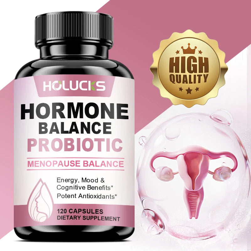 Hormone Balance Probiotic, Supports Menopause Balance, Relieves Fatigue, Mood Swings, Improve Digestion & Metabolism