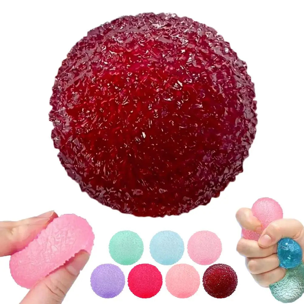 2.8in Handcrafted Bayberry Shapeable Stress Ball - Non-Rebound Squishy Toy, ASMR Slushy Feel, Anti-Stress Fidget