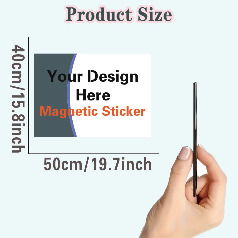 1pc Cartoon Custom logo or photo Stickers Magnetic Personalized Custom Magnetic Sticker Car Stickers And Decals