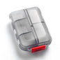 2Pcs 7 Days Pill Storage Box Mini Travel Portable Medicines Dispenser Box Multifunction Plastic Seven Compartment Sealer Box