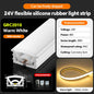 LED flexible silicone light strip embedded 24V waterproof tubing linear lamp concealed installation flexible soft light strip