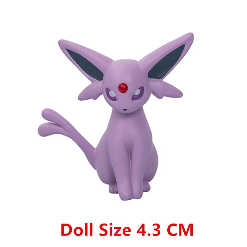 Pokemon Anime Action Figure Set - Pikachu Sun Elf Eevee Gengar Monsters Cartoon Model Toys Gift for Bulk Purchase