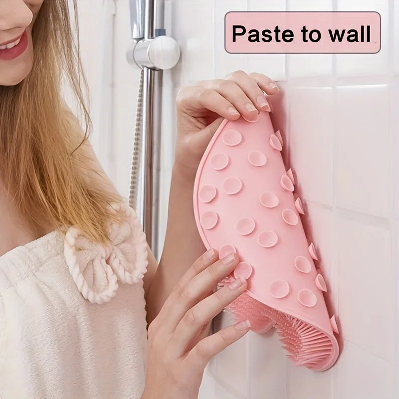 1-6Pcs Exfoliating Foot Brush And Back Scrubber Anti-Slip Suction Cup - Deep Cleansing And Exfoliating Tool For Body Dirt