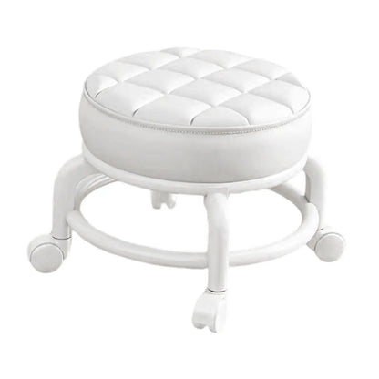 360° Rotating Low Roller Seat Stool Kids Women Heavy Duty Pulley Wheels Stool for Living Room Barber Shop Garage Home Salons