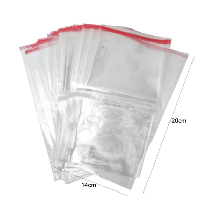 300/100pcs OPP Self Adhesive Plastic Bags Transparent Self Sealing Bag for Jewelry Cookie Candy Gifts Packaging Bags Pouches