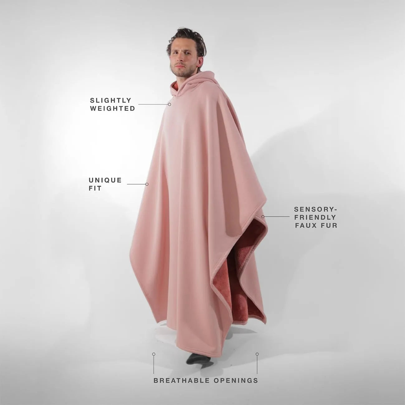 Eden Hoodie Unisex Oversized Hoodie Cloak light weight Super Warm Ultra-Soft Faux Fur Liner Winter Cloth Gift for Christmas