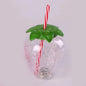 2PCS Strawberry Straw Cup 500ML Fruit Shaped Cups Plastic Pineapple Juice Tea Bottle for Summer Beach Juice Cup Beverage Cup