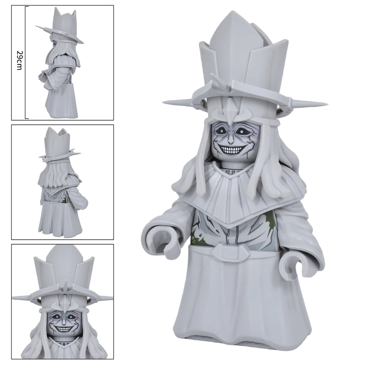 29cm Big Size Fantasy God Statue Building Block Figure, Rich Surface Printing Bricks Model, Desktop Decoration Collectible Toy