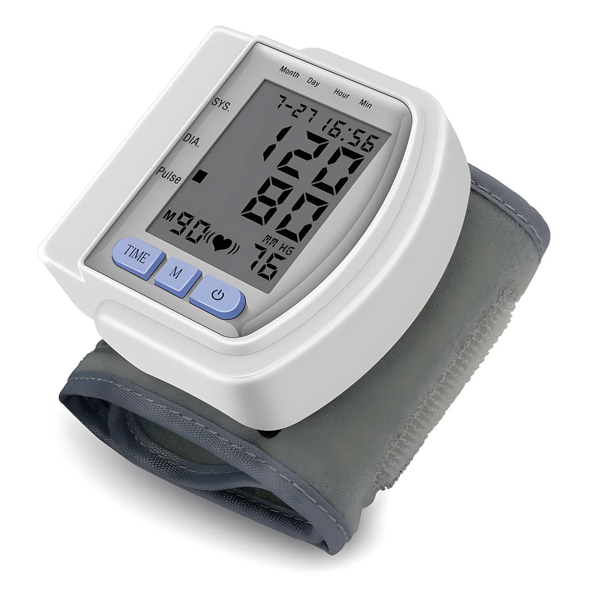 Wrist Blood Pressure Monitor - Automatic Digital Sphygmomanometer with Pulsometer Function, Portable Tensiometer for Home