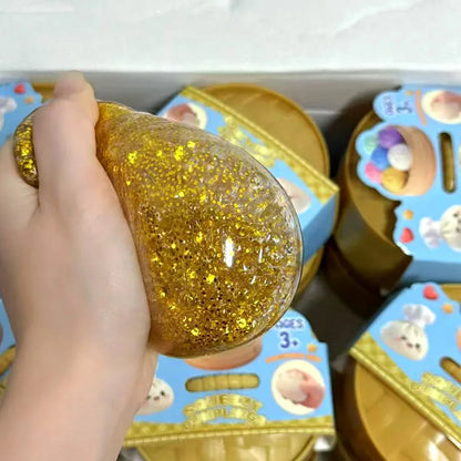 Dumpling Pressure Dumpling Squishies Cute Colorful Bun Toy Slow Rising Stress Relief Fidget Toy for Kids Adults Anti-Anxiety Gif