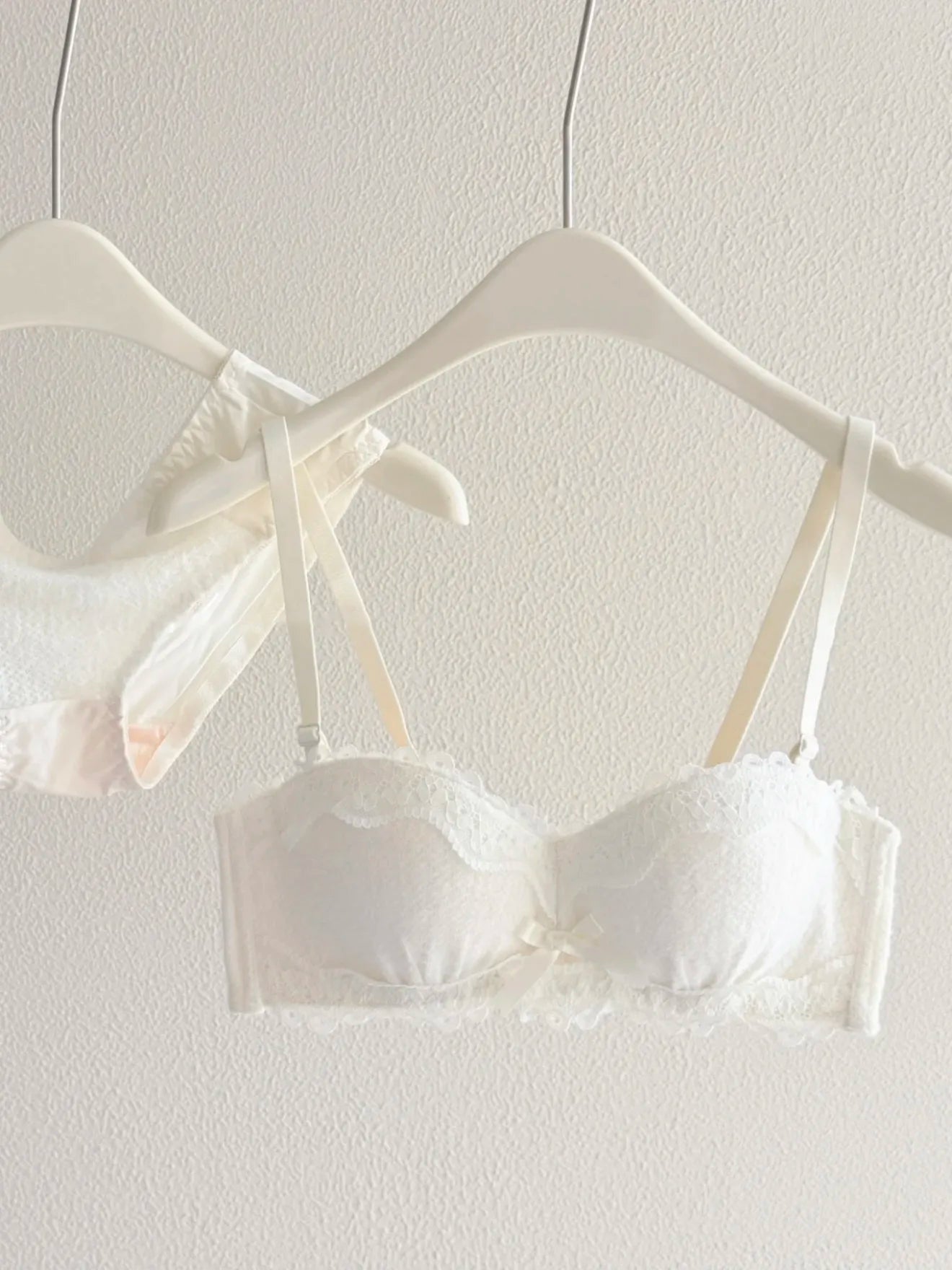 YEMOMO Lace Sexy Bra Set Padded Push Up Small Bust Lift Shaping Half Cup Concealed Bottom Intimate Underwear Set for Women  S-XL