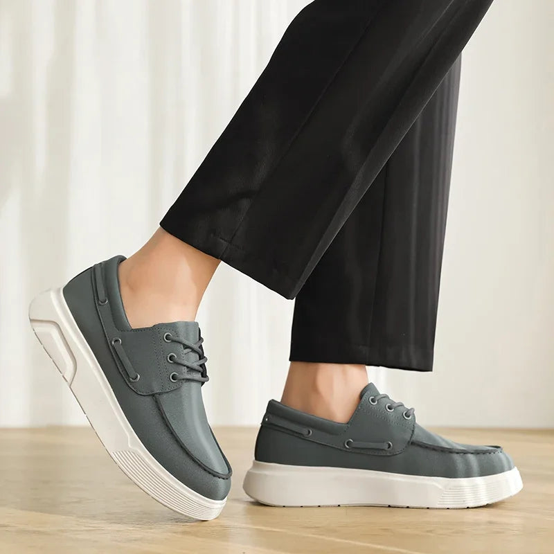 Summer Men's Loafers Comfortable Platform Casual Shoes For Men Moccasins Breathable Slip-on Designer Shoes Man Flat Office Shoes