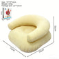 Inflatable Single Person Lazy Sofa U-Shaped Flocking with Armrests And Backrest Portable Outdoor Leisure Bean Bag Chair