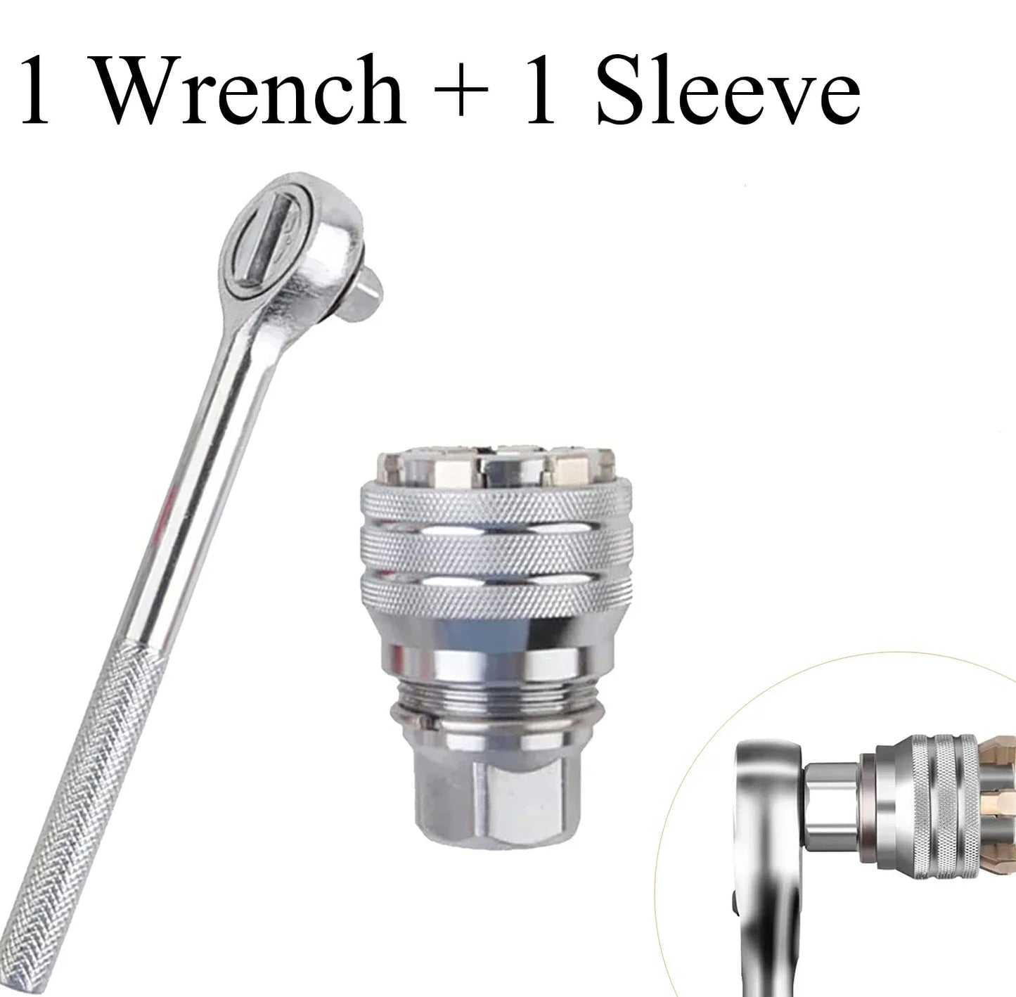 Adjustable Sleeve The Drill Magic Universal Socket Set with Connecting Rod Fits Standard 3/8-3/4'' 10-19mm Drill Adapter Sockets