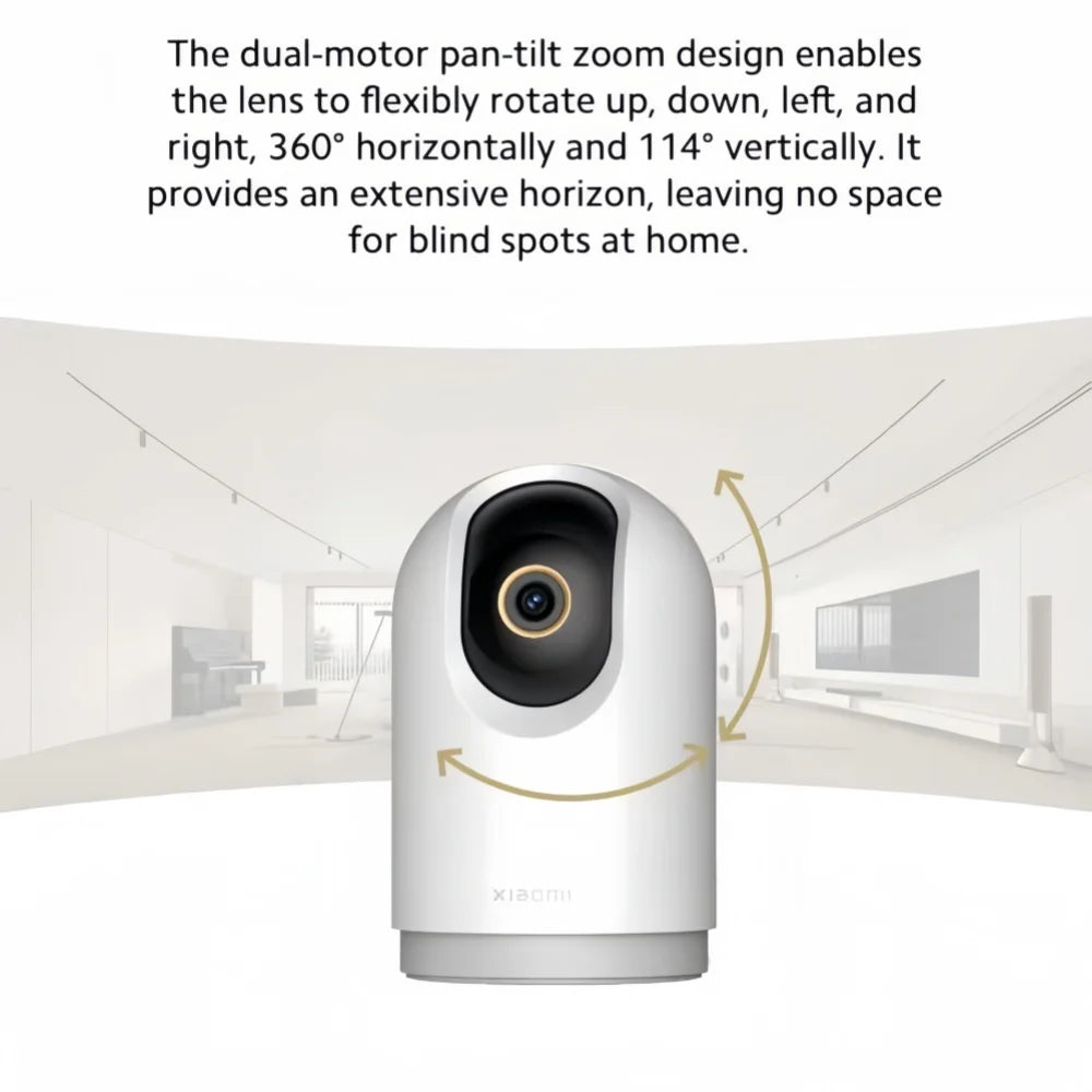 Xiaomi Smart Camera 3 Pro PTZ 5MP 3K Ultra Low Light Full Color HDR 2.4G/5G WiFi Bluetooth Mesh Gateway AI Detection 360° Home