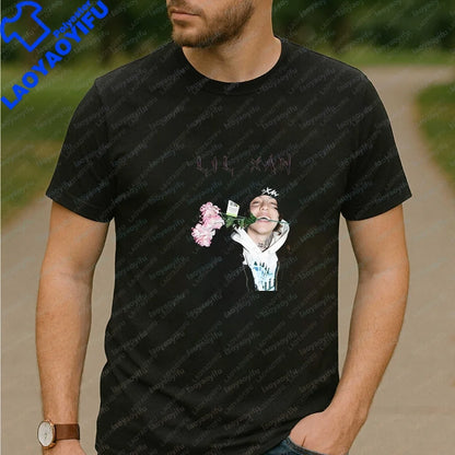 Men's T-shirts and Tank Tops - Hip-hop Rapper LIL XAN's Summer Short-Sleeved Men's and Women's Comfortable T-Shirts
